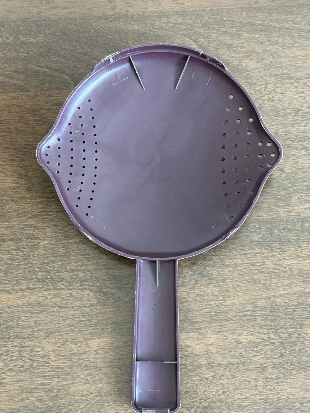 PAMPERED CHEF BROWN 1 QT MICRO-COOKER STEAMER WITH HANDLE & STRAINER LID ~ USA